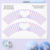 2 Personalisierte Cupcake-Wrappers (Streifen und S Flyer (Einzeln)