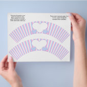2 Personalisierte Cupcake-Wrappers (Streifen und S Flyer (Hand)