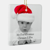 2 Personalisierter Schwarzer Text auf der 2. Seite Keramikornament (Rechts)