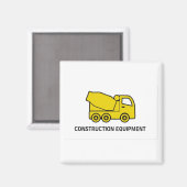 2 PET des Zoll-quadratisches Magneten Magnet (Vorderseite/Rückseite)