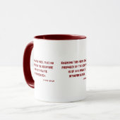 2 Peter 1:20 Bibelverse-Schrift Zweittonne-Tasse Tasse (Vorderseite Links)