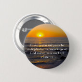 2 Peter 1:2 Button (Vorne & Hinten)