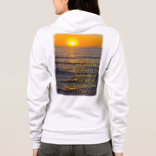 2 Peter 1:2 Hoodie (Rückseite)