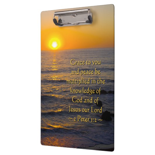 2 Peter 1:2 Klemmbrett (Links)