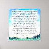 2 Peter 1:4-8 Leinwanddruck (Vorderseite)