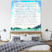 2 Peter 1:4-8 Leinwanddruck (Insitu (Schlafzimmer))