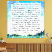 2 Peter 1:4-8 Leinwanddruck (Insitu (Wohnzimmer))