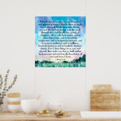 2 Peter 1:4-8 Poster (Küche)