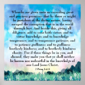 2 Peter 1:4-8 Poster (Vorne)