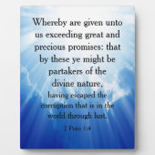 2 Peter 1:4 Fotoplatte (Vorderseite)