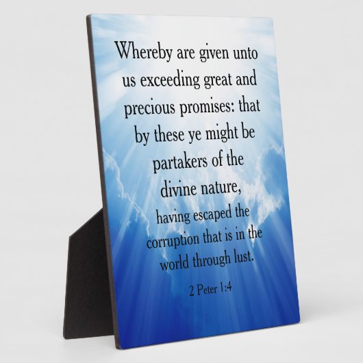 2 Peter 1:4 Fotoplatte (Seite)