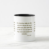 2 Peter 2:21 KJV Bibelschrift Zwei-Tone-Tasse Tasse (Zentrum)