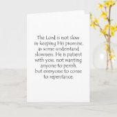 2 Peter 3 9 Karte (Gelbe Blume)