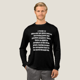 2 Petrus 1:4 Kostbare Verheißungen Göttliche Natur Tri-Blend Shirt