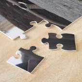 2 Pferde Kauen auf einem Zaun Puzzle (Seite)