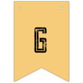 2 Photo Custom Colorful Birthday Photo Template  Wimpelkette (Zweite Fahne)