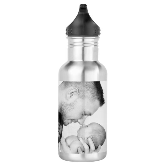 2 Photo Custom Double Sided  Edelstahlflasche (Rechts)