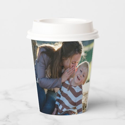 2 Photo Custom Double Sided Pappbecher (Rückseite)