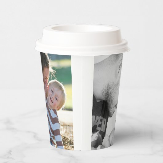 2 Photo Custom Double Sided  Pappbecher (Rechts)