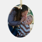 2 Photo Custom  Keramik Ornament (Rechts)