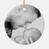 2 Photo Custom  Keramik Ornament (Hinten)