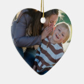 2 Photo Custom  Keramik Ornament (Rechts)