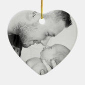 2 Photo Custom  Keramik Ornament (Hinten)