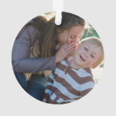 2 Photo Custom Ornament (Rückseite)