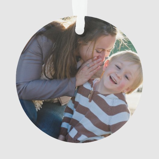 2 Photo Custom Ornament (Rückseite)