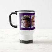 2 photo custom text white purple reisebecher (Links)