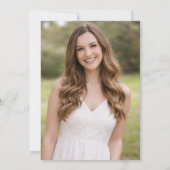 2-Photo Elegant Minimalist Graduation Party |  Einladung (Rückseite)