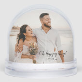 2 Photo Snow Globe Schneekugeln (Vorderseite)
