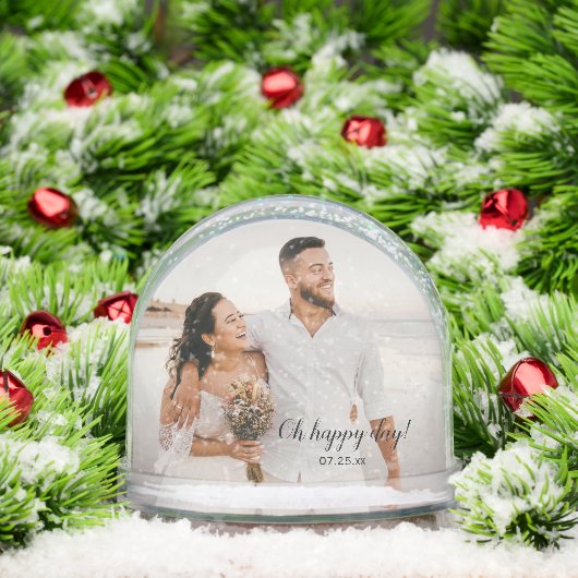 2 Photo Snow Globe Schneekugeln (Weihnachten)