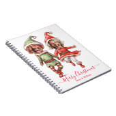 2 Photos Christmas elves  Notizblock (Rechte Seite)