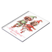 2 Photos Christmas elves  Notizblock (Linke Seite)