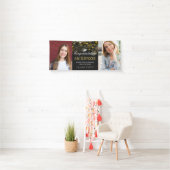 2 Photos Congratulations Golden Bokeh Graduation Banner (Insitu)