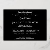 2 Photos Graduates Simple Graduation Real Folieneinladung (Rückseite)