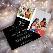 2 Photos Graduates Simple Graduation Real Folieneinladung