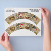 2 Pirate Theme Custom Cupcake Wrappers Flyer (Hand)