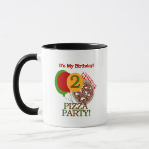 2. Pizza-Party-Geburtstags-T-Shirts und Geschenke Tasse