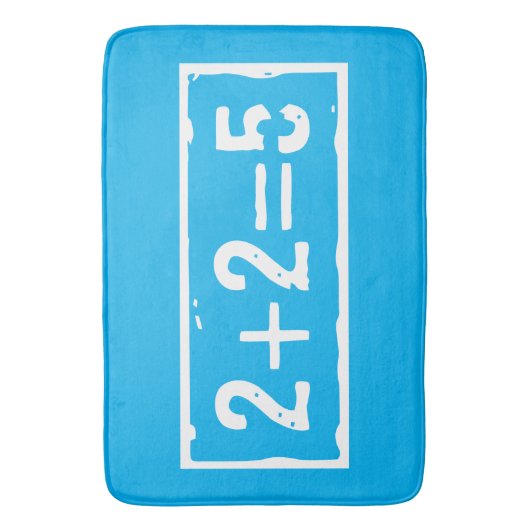 2 plus 2 gleich 5 badematte (Vorderseite Vertikal)