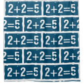 2 plus 2 gleich 5 duschvorhang (Vorderseite)