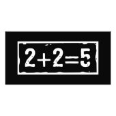 2 plus 2 gleich 5 fotodruck (Vorne)