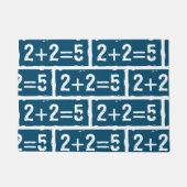 2 plus 2 gleich 5 fußmatte (Vorderseite)