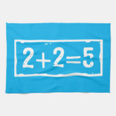 2 plus 2 gleich 5 geschirrtuch (Horizontal)