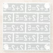 2 plus 2 gleich 5 glasuntersetzer (Rückseite)