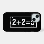 2 plus 2 gleich 5 iPhone 15 hülle (Rückseite (Horizontal))
