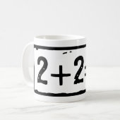 2 plus 2 gleich 5 kaffeetasse (Vorderseite Links)