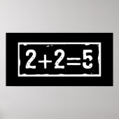 2 plus 2 gleich 5 poster (Vorne)