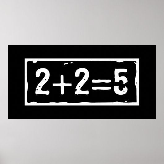 2 plus 2 gleich 5 poster (Vorne)